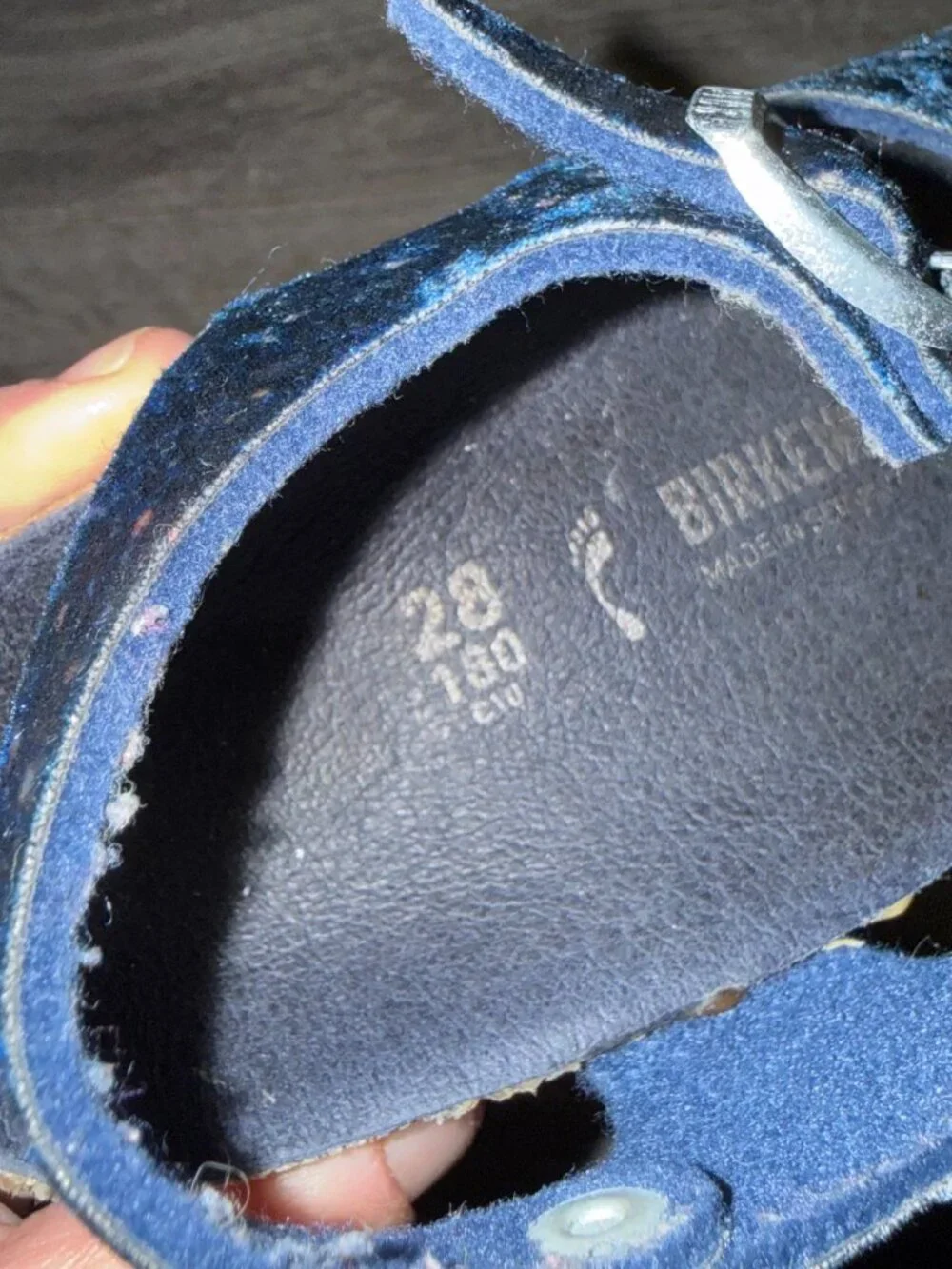 Birkenstock Rio Kids Sandals Blue Milky Way Galaxy Print EU 28 US 10